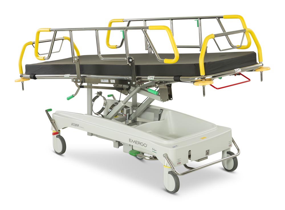 Emergo side rails up with trendelenburg