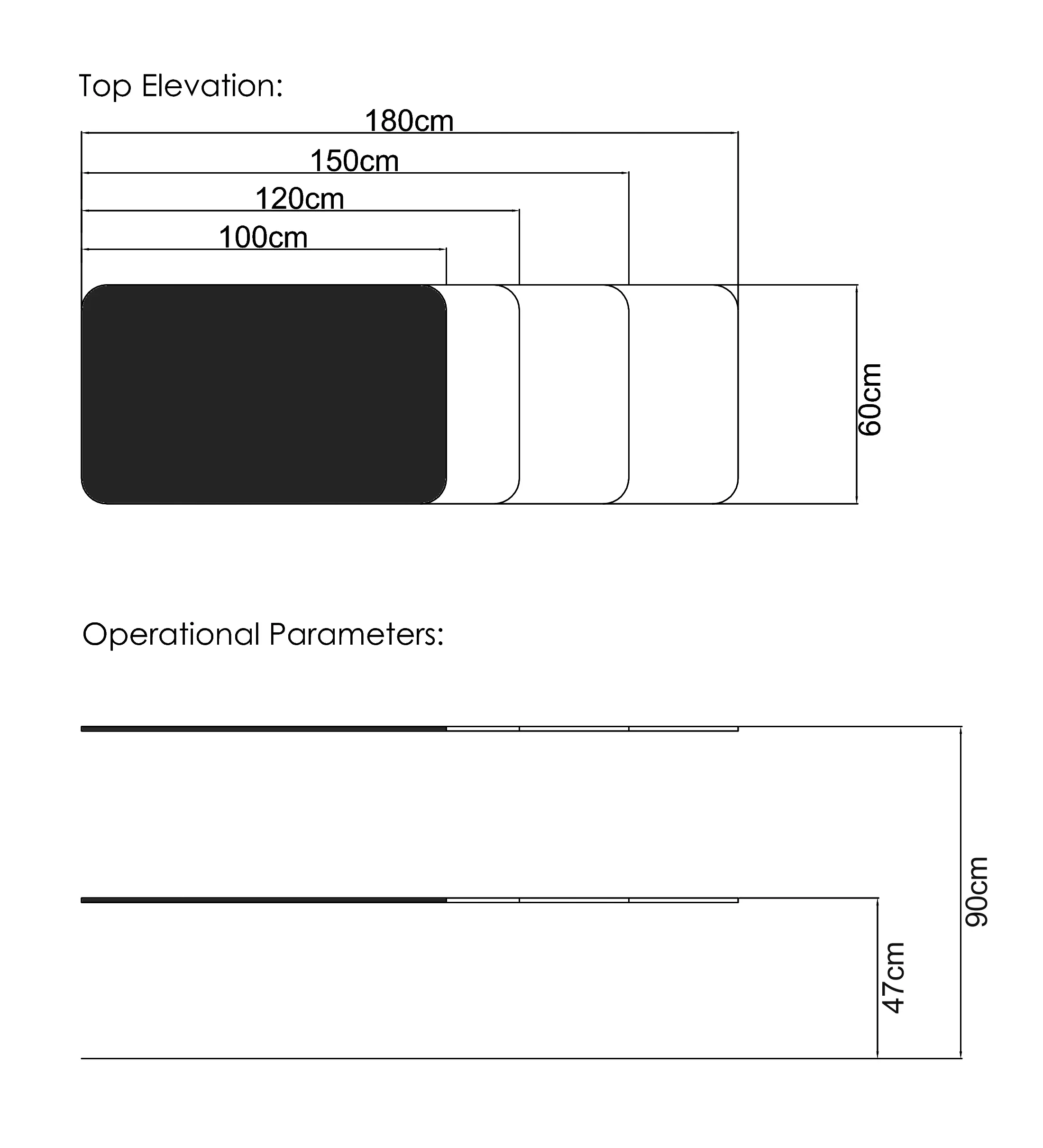 Medi-Plinth Veterinary Tilt Table Dimensions